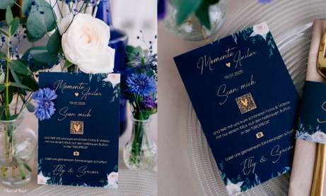 QR Code Karte zur Hochzeit Gästefotos sammeln