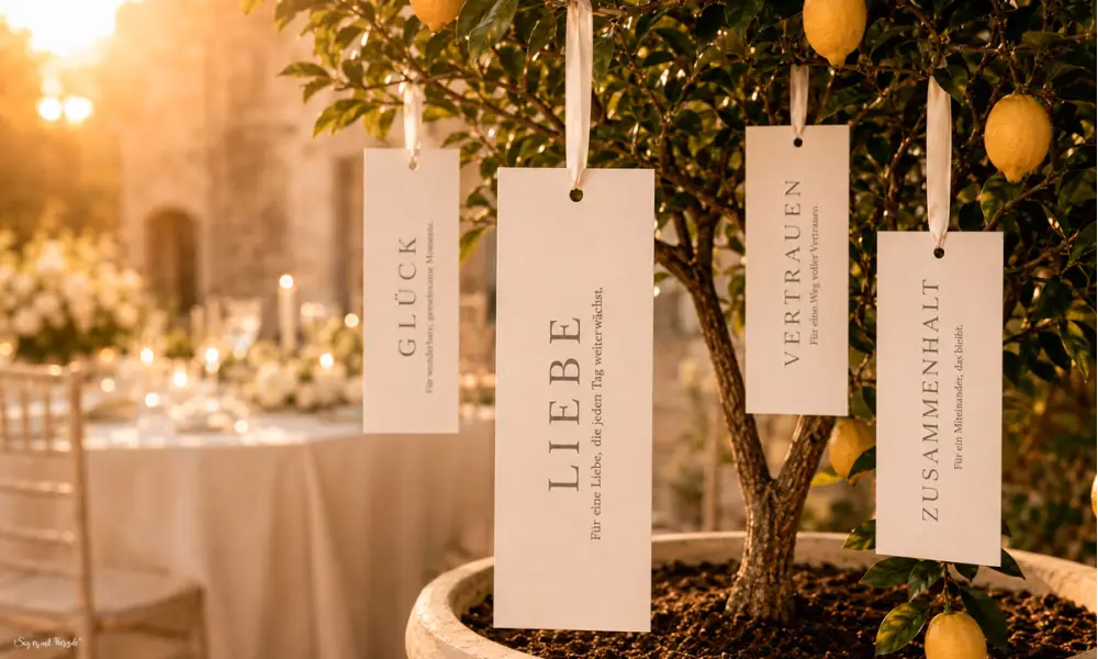 Wunschbaum Karten Hochzeit, Wunschkarten