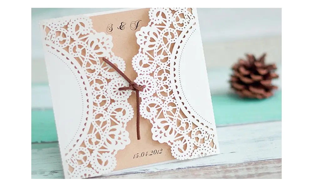 Einladungskarte Hochzeit "Pures Vergnügen"