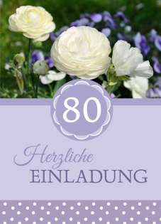 Einladung zum 60. Geburtstag "Herzlich" hellblau