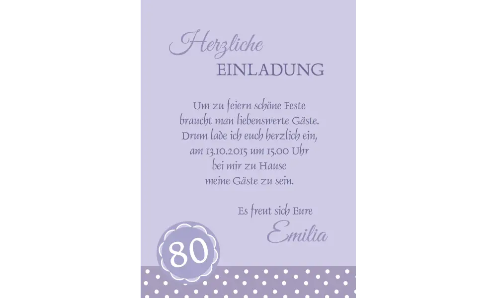 Einladung zum 60. Geburtstag "Herzlich" hellblau