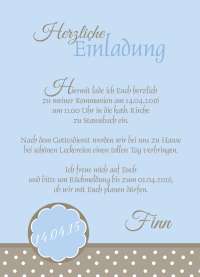 Einladung Kommunion mit Foto "lässig schick"