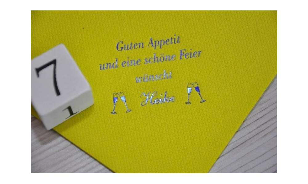 Servietten Kaffeetafel, individuell bedruckt mit Ihrem Wunschtext