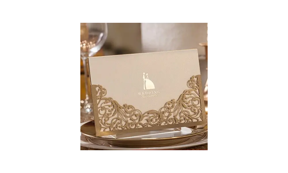 Einladungskarte zur Goldhochzeit