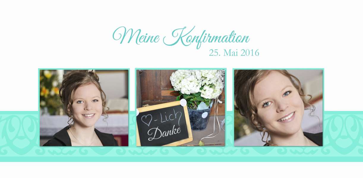 Dankeskarte Konfirmation Kommunion lila flieder