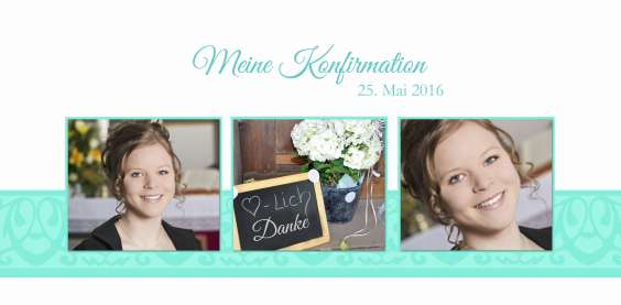Dankeskarte Konfirmation Kommunion lila flieder