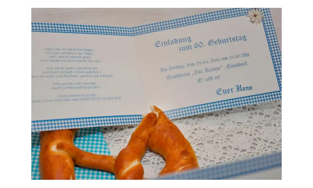 Geburtstagseinladungen "Oktoberfest" Klappkarte A6