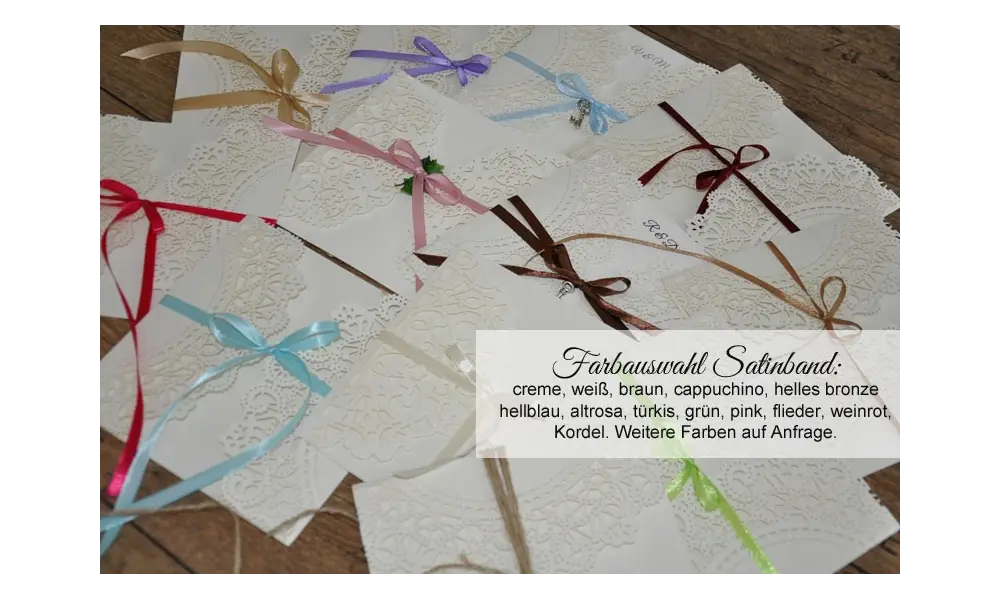 Hochzeitseinladungen Vintage mit edlem Lasercut