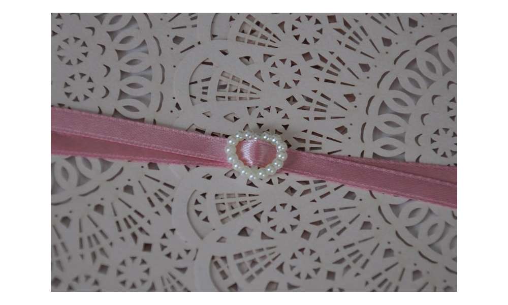 Hochzeitseinladungen Vintage "Mädchentraum in rosa"