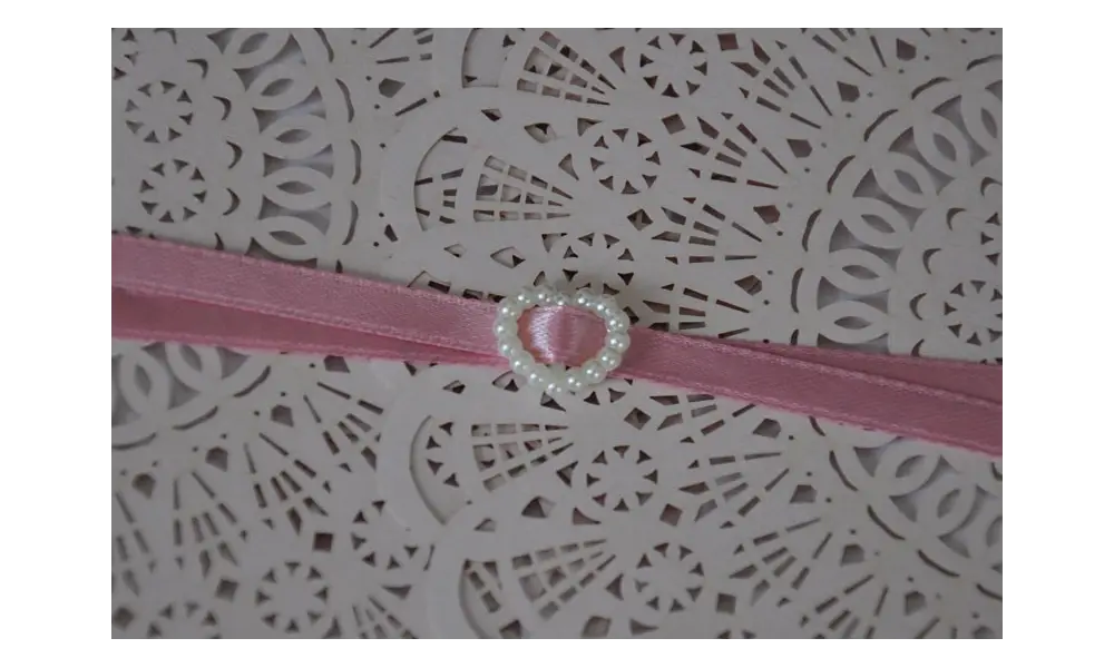 Hochzeitseinladungen Vintage "Mädchentraum in rosa"