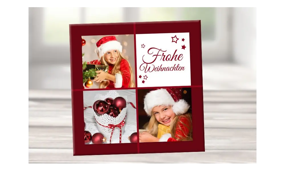 Wandbild mit Geburtsdaten & Foto, Leinwand personalisiert