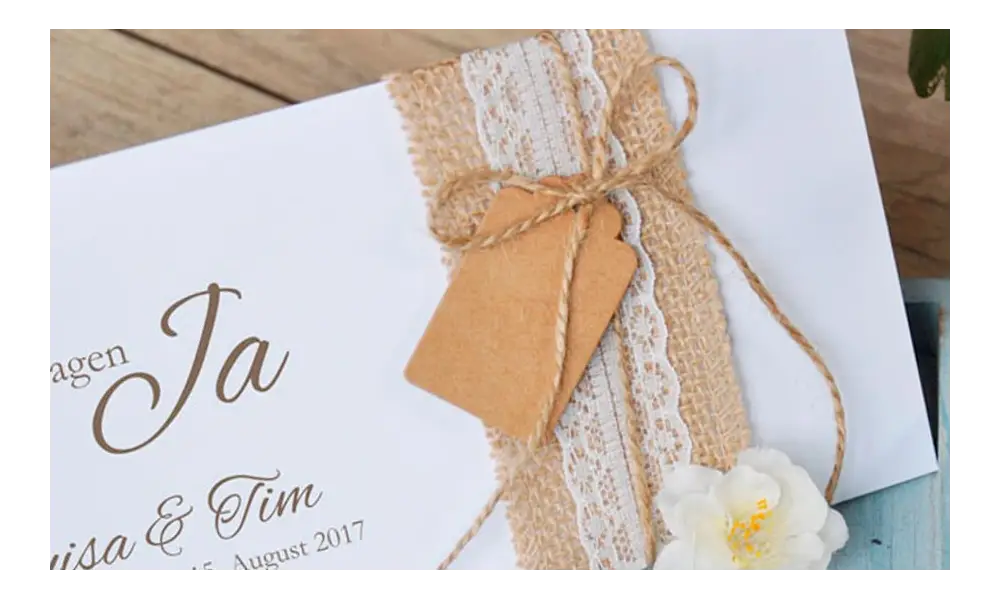 Einladungskaten Hochzeit Vintage "Lavendel"