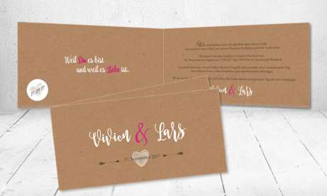 Vintage Hochzeitseinladungen "Fingerprint"
