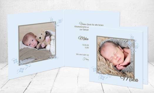 Geburtskarten Baby Vintage