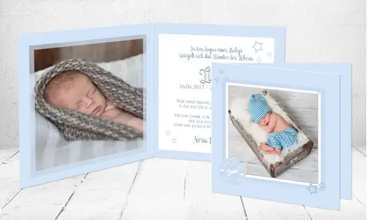 Geburtskarten Baby "Vintage"