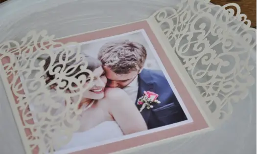Lasercut Danksagungskarten Hochzeit
