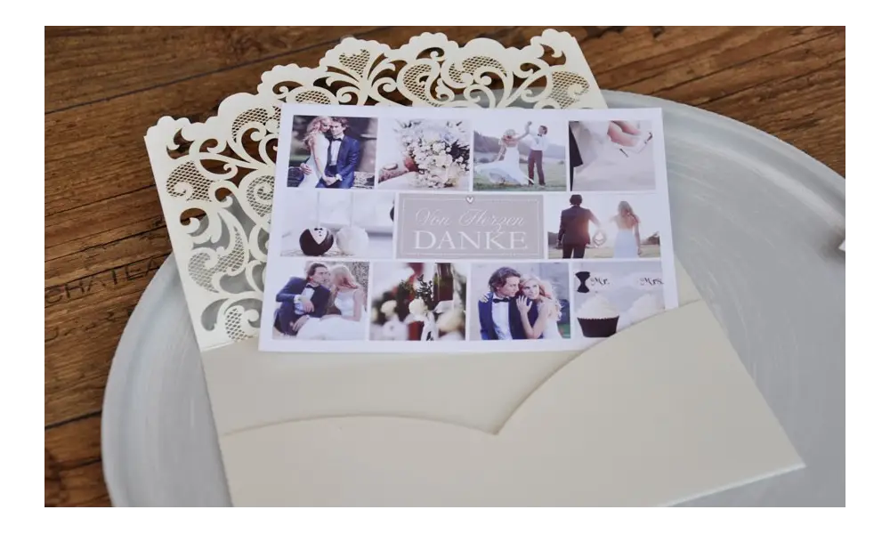 Unsere neuen Dankeskarten zur Hochzeit