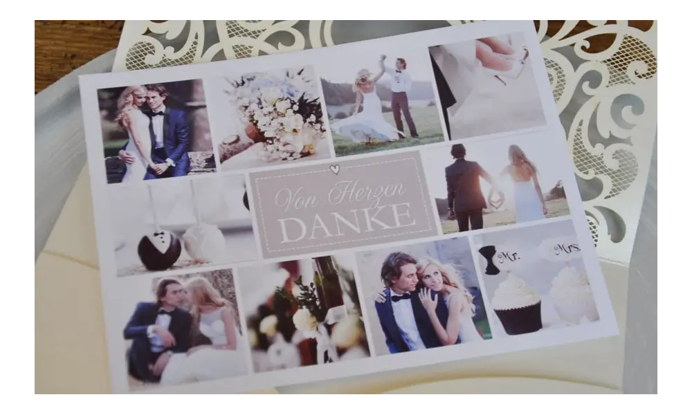Unsere neuen Dankeskarten zur Hochzeit