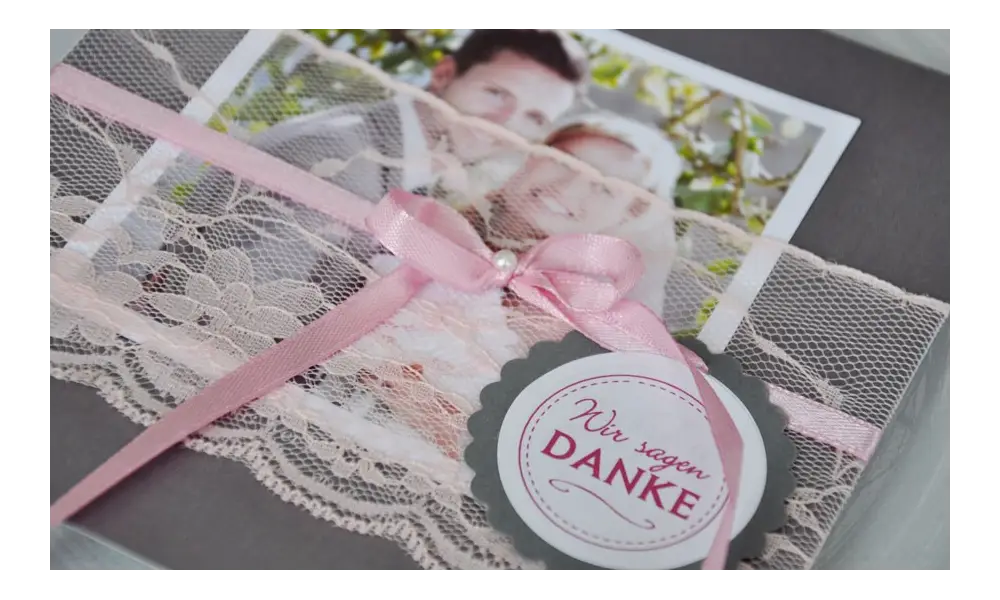 Unsere neuen Dankeskarten zur Hochzeit