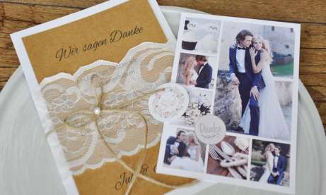 Unsere neuen Dankeskarten zur Hochzeit