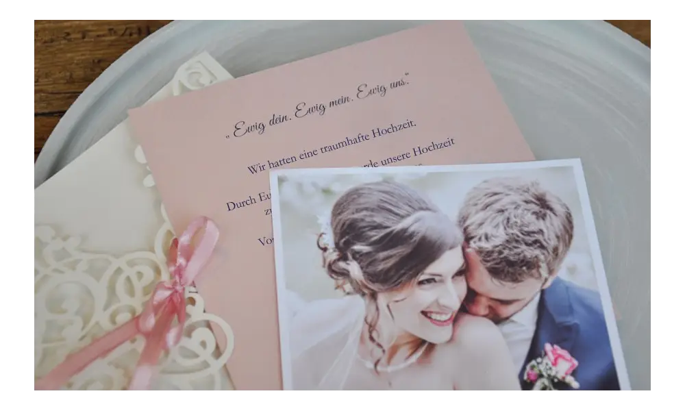 Unsere neuen Dankeskarten zur Hochzeit