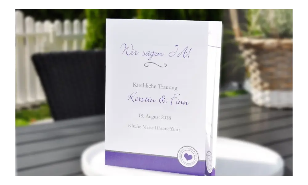 Kirchenheft Hochzeit