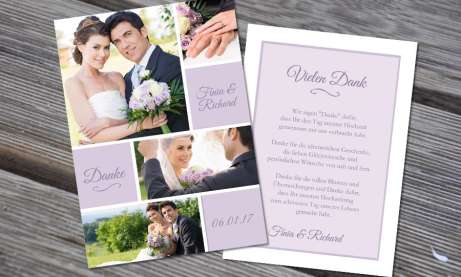 Danksagungskarten Hochzeit Vintage Traum