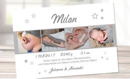 Danksagungskarte Geburt Baby