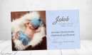 Danksagung Geburt Baby hellblau, Dankeskarte