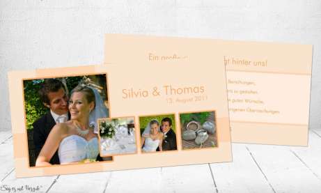 Danksagungskarten-Hochzeit