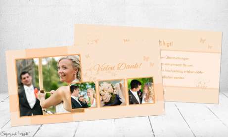 Danksagungskarten-Hochzeit