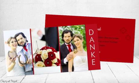 Danksagungskarten-Hochzeit