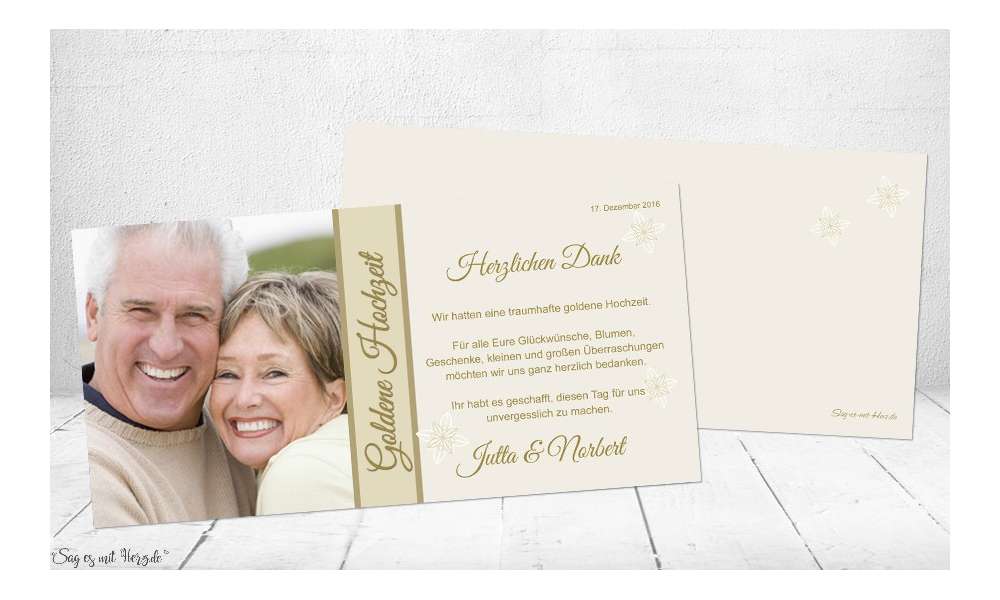 Danksagungskarten-Hochzeit