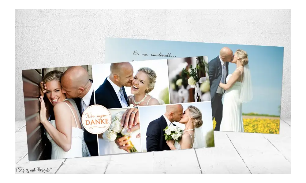 Danksagungskarte Hochzeit