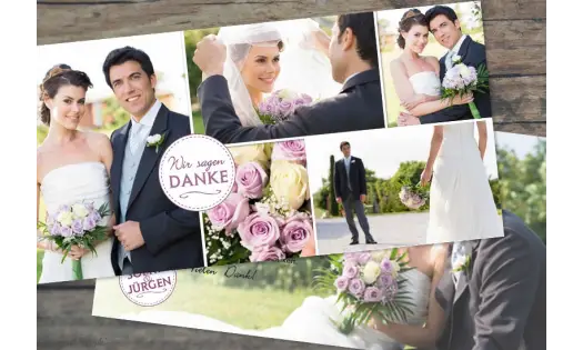 Danksagungskarte Hochzeit