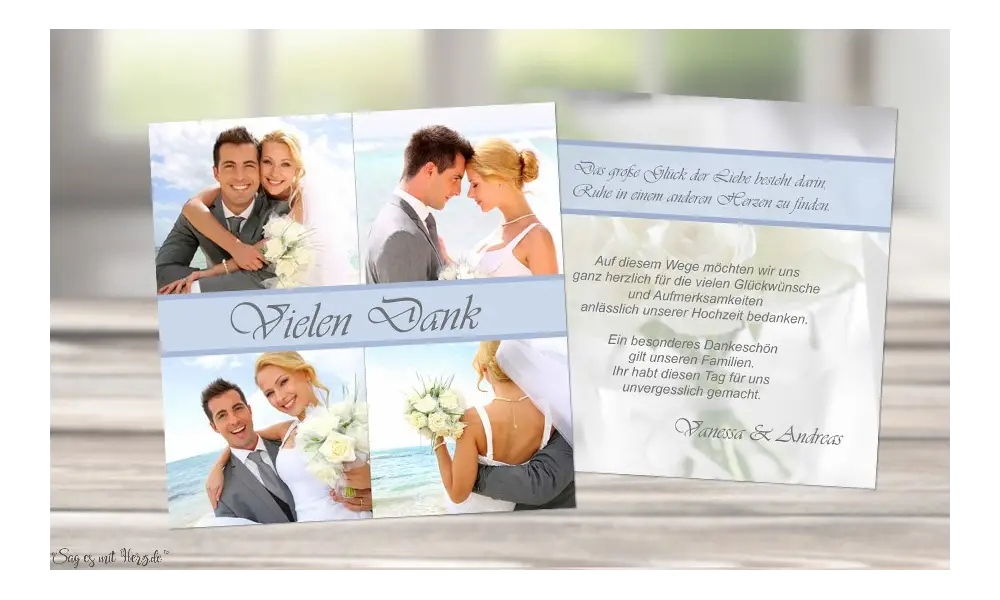 Danksagung Hochzeit