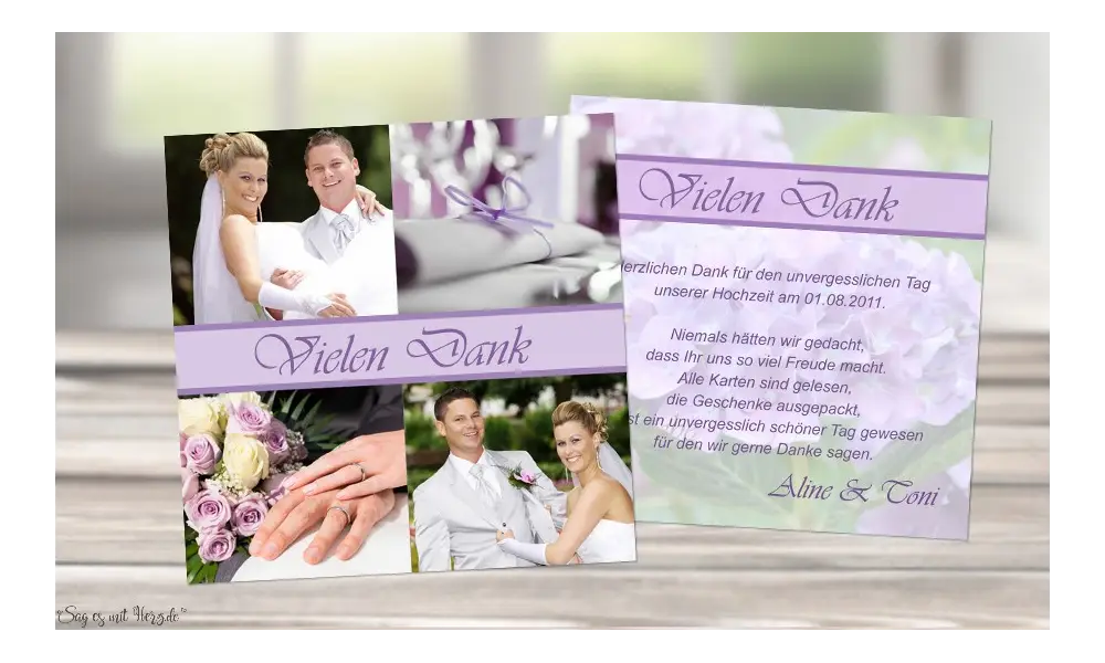 Danksagung Hochzeit