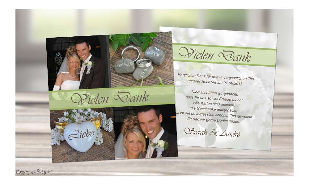 Danksagung Hochzeit