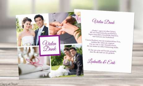 Danksagung-Hochzeit