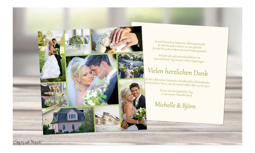 Danksagung Hochzeit