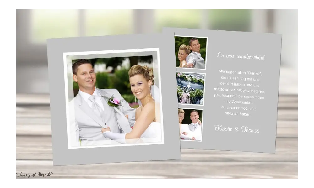 Danksagung Hochzeit
