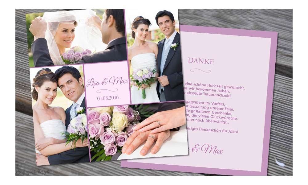 Danksagung Hochzeit