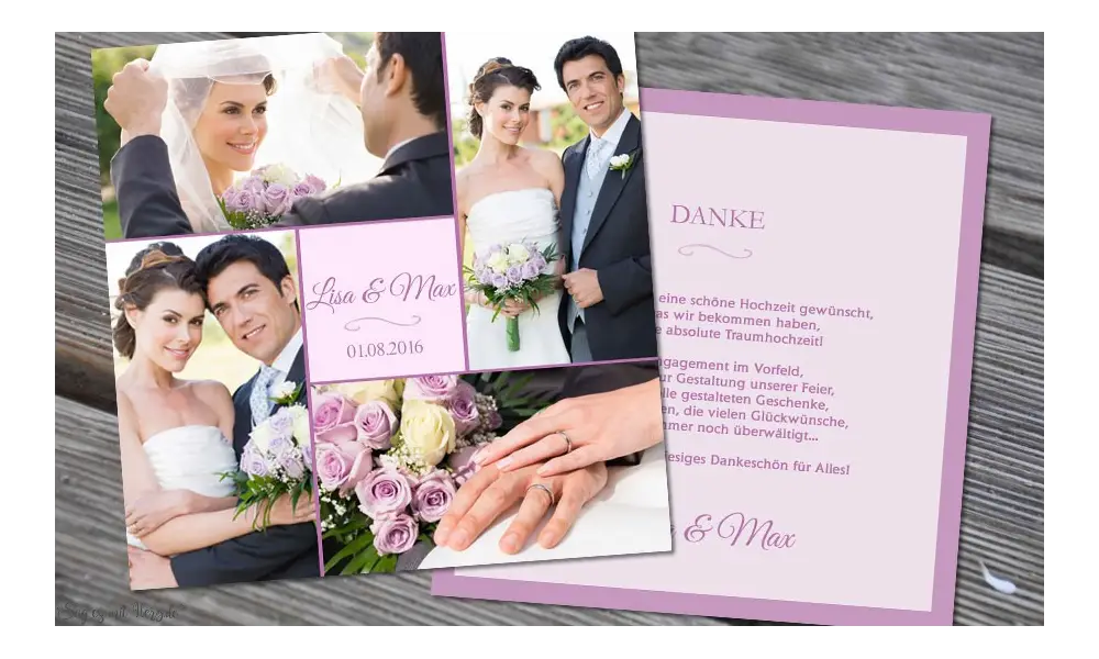 Danksagung Hochzeit