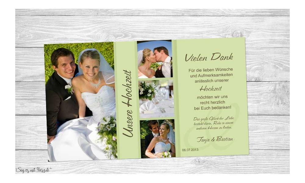 Fotokarten Hochzeit
