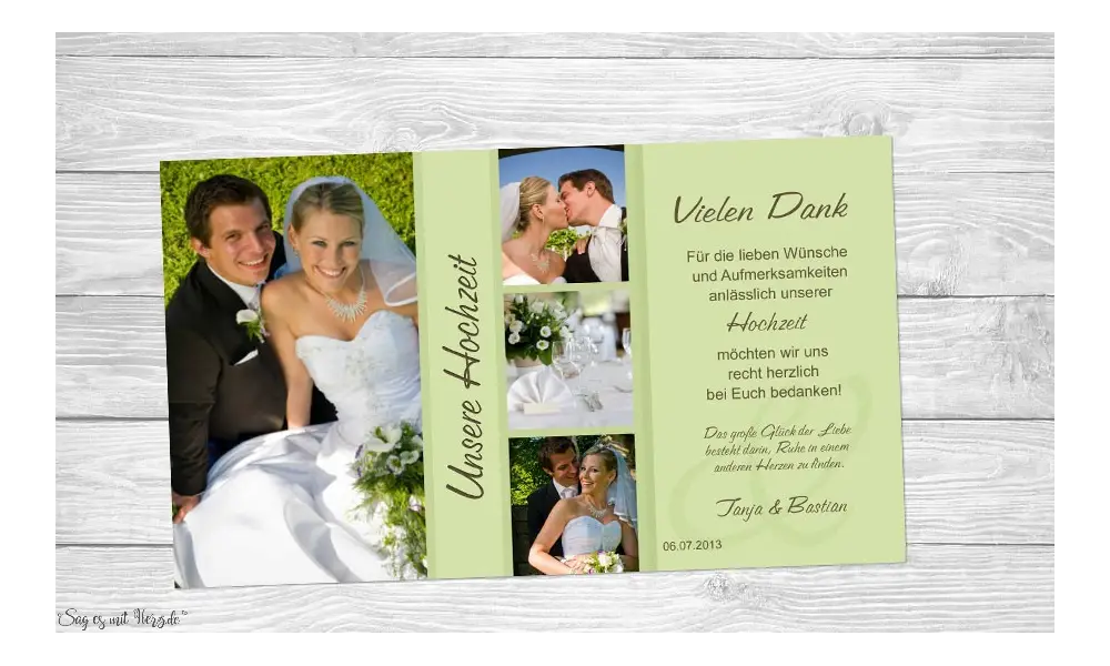Fotokarten Hochzeit