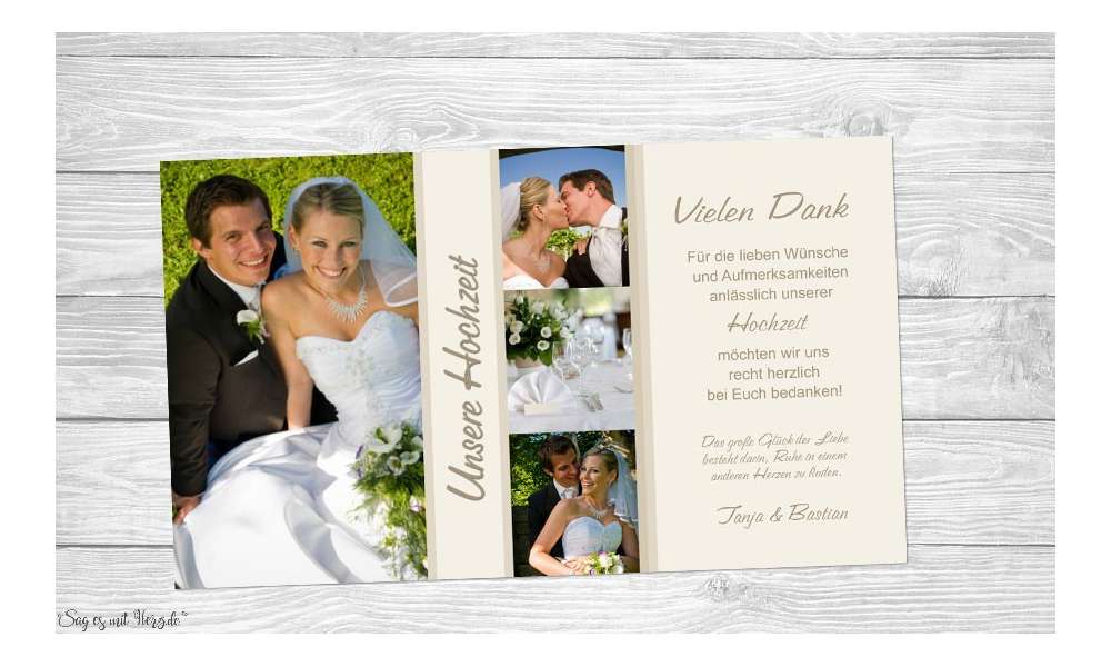 Fotokarten Hochzeit