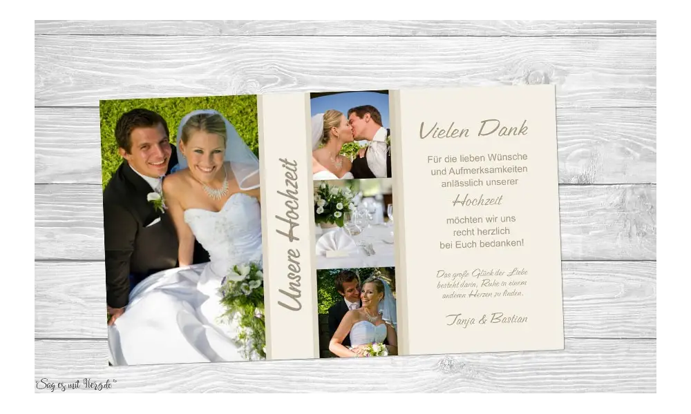 Fotokarten Hochzeit