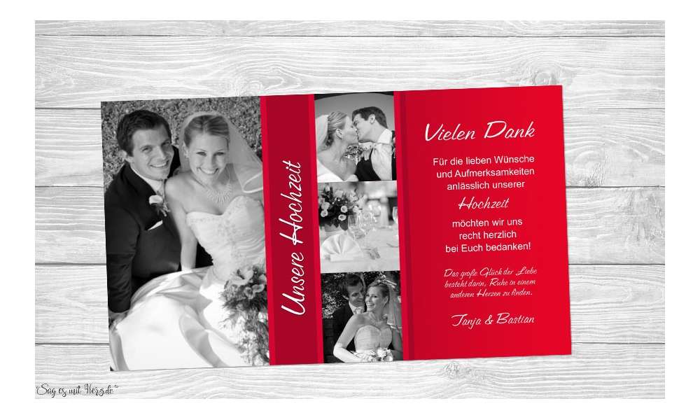 Fotokarten Hochzeit