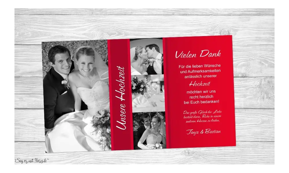 Fotokarten Hochzeit