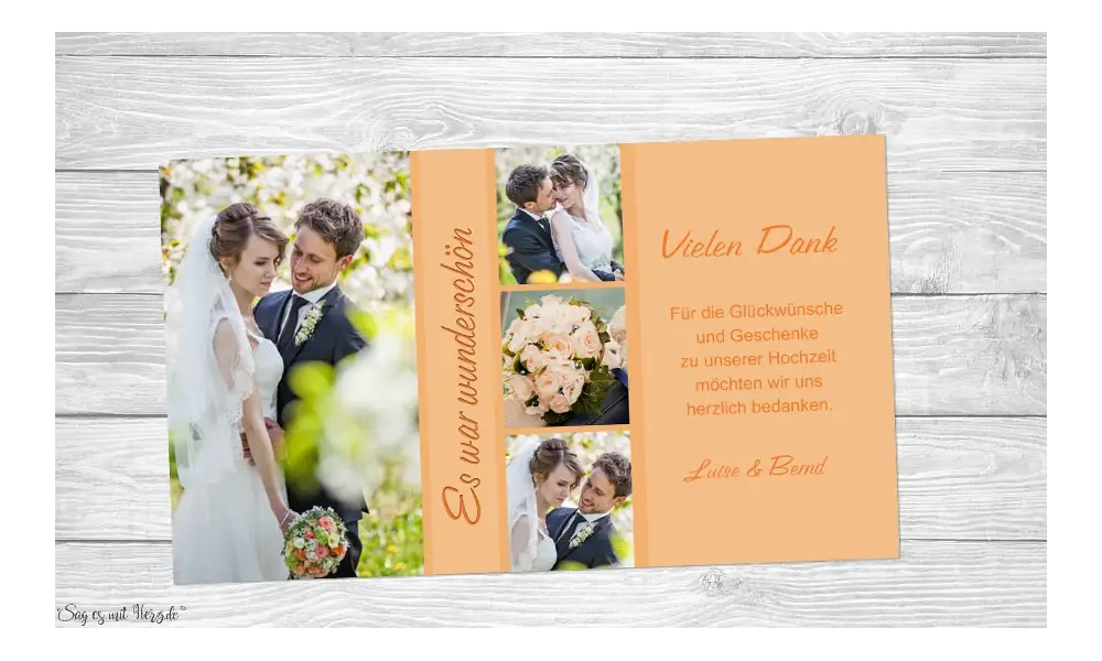 Fotokarten Hochzeit